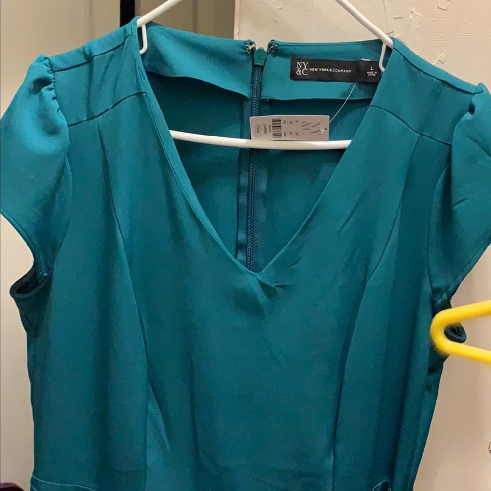 Teal pantsuit